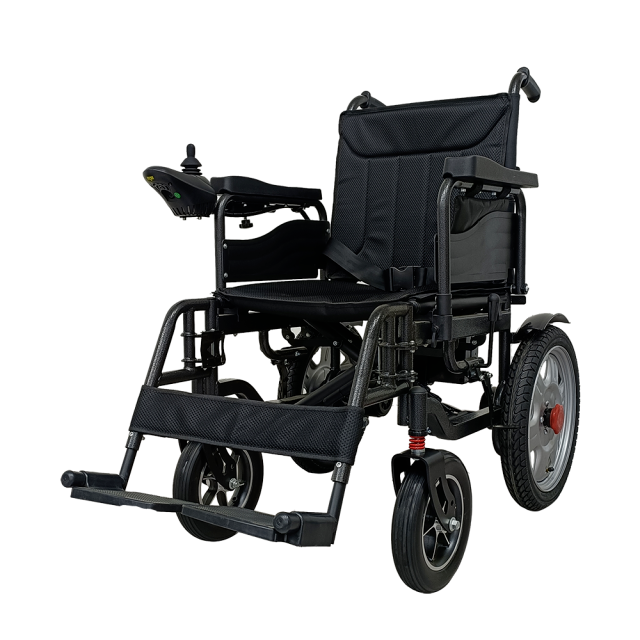 Clutch 601A Upgraded Model, Sand Texture Black Electric Wheelchair