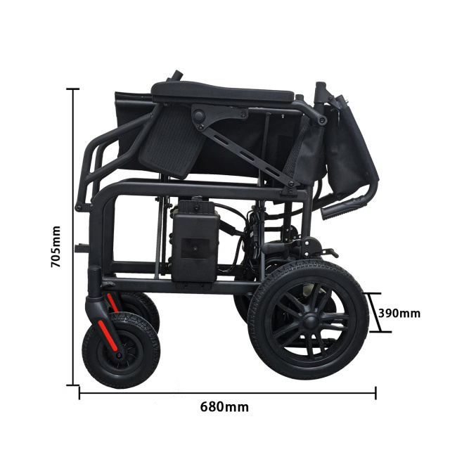 KS600A Sand Texture Black Lightweight Electric Wheelchair